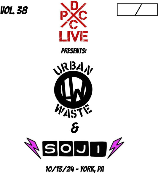 the album cover for Urban Waste & Soji - Dcxpc Live 38