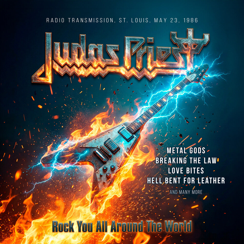 the album cover for Judas Priest - Rock You All Around The World