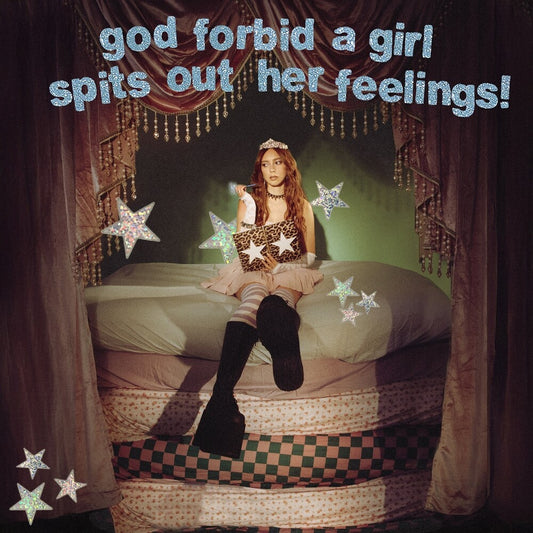 the album cover for LOLO - god forbid a girl spits out her feelings!