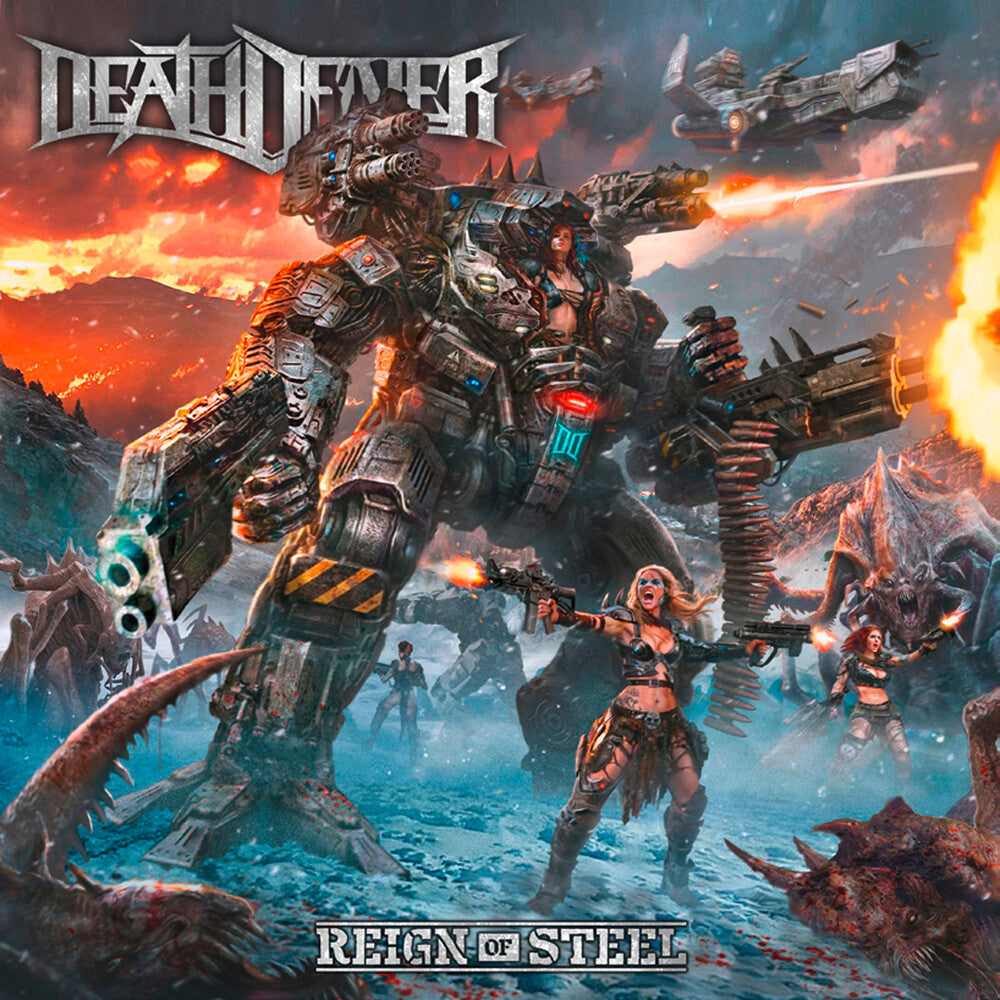 the album cover for Death Dealer - Reign Of Steel - Mediabook (Medb) (Uk)