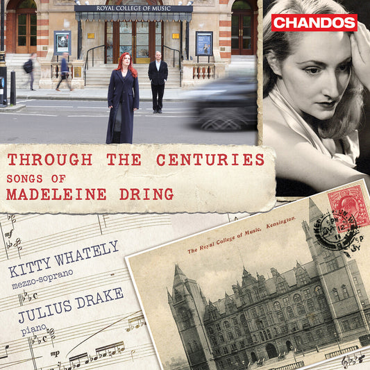 the album cover for Kitty Whately - Through The Centuries - Songs Of Madeleine Dring