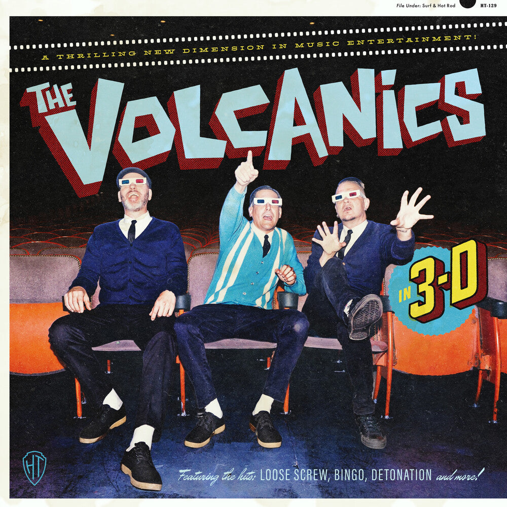 the album cover for Volcanics - Volcanics "In 3d" (Blue) [Clear Vinyl] (Red) [Indie Exclusive] (Foem)