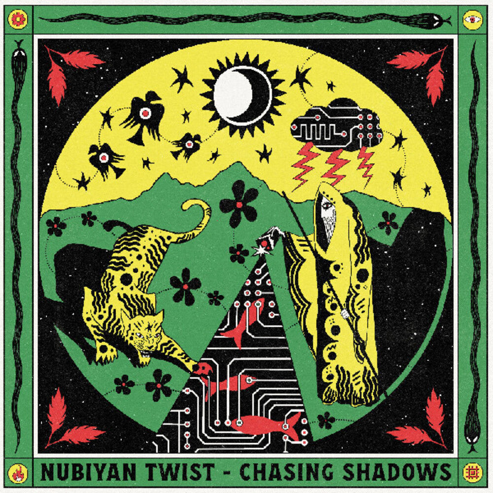 the album cover for Nubiyan Twist - Chasing Shadows [Colored Vinyl] (Ylw) (Uk)