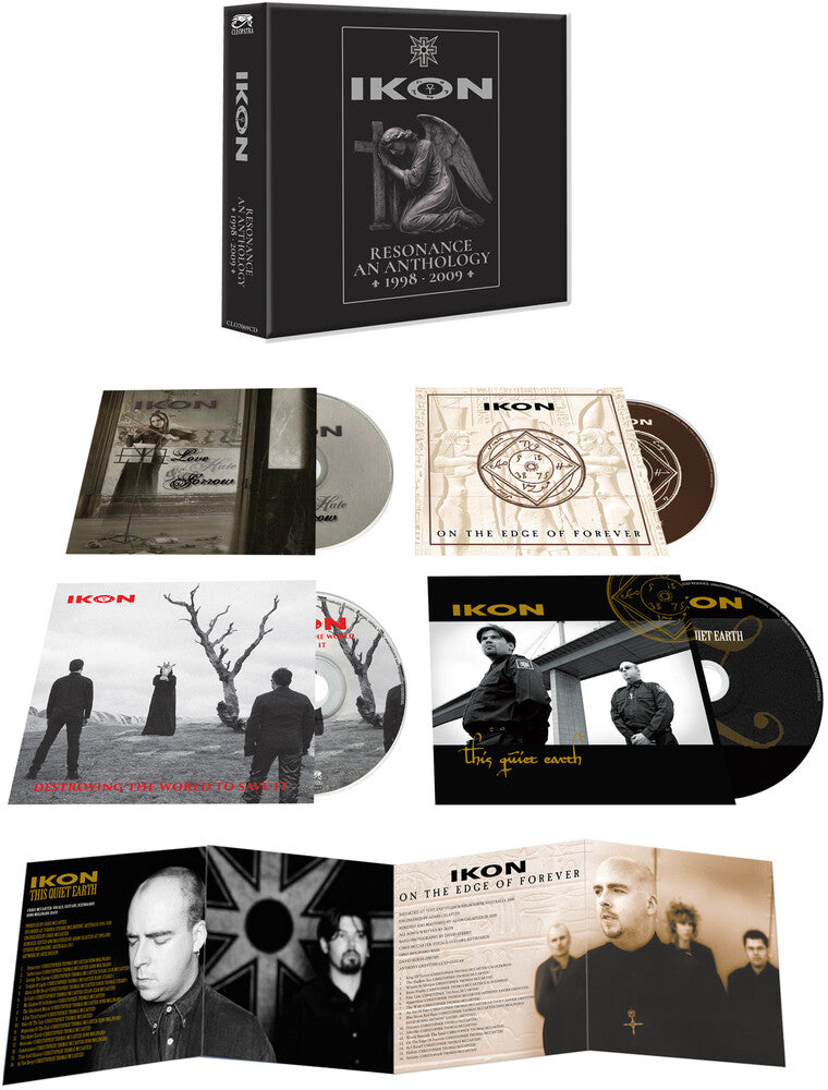 the album cover for Ikon - Resonance - An Anthology 1998-2009