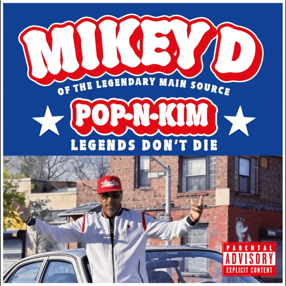 the album cover for Mikey D - POP-N-KIM (Legends Don't Die) [Red]