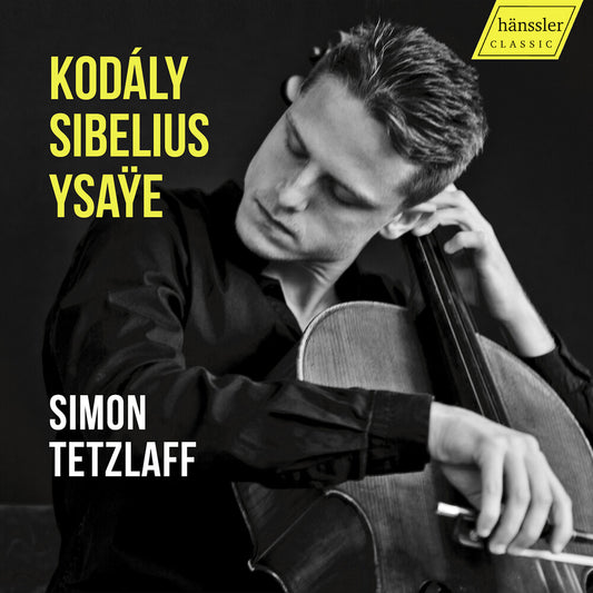 the album cover for Simon Tetzlaff - Zoltan Kodaly Jean Sibelius & Eugene Ysaye: Works