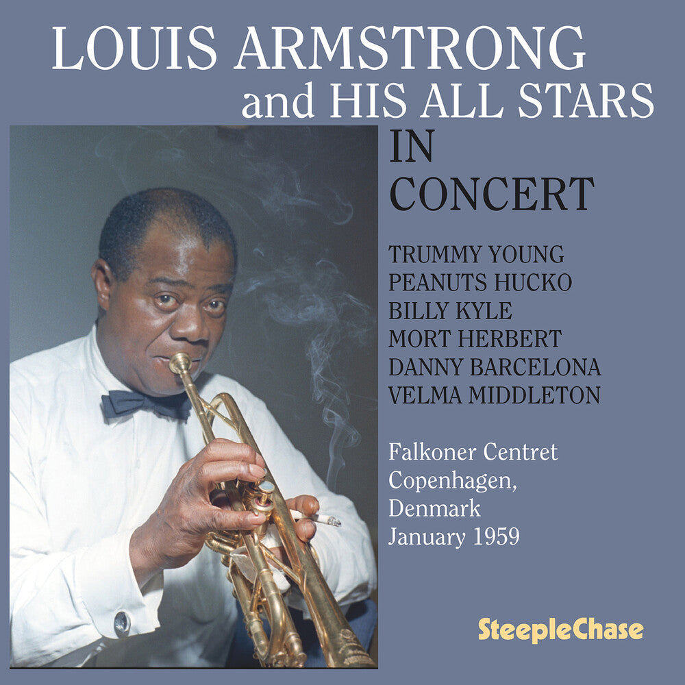 the album cover for Louis Armstrong - In Concert