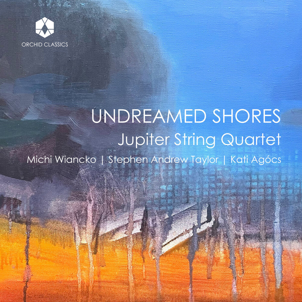 the album cover for Jupiter String Quartet - Undreamed Shores