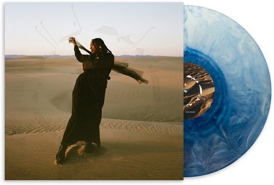 the album cover for Dua Saleh - Of Earth & Wires - Blue (Blue) [Colored Vinyl]