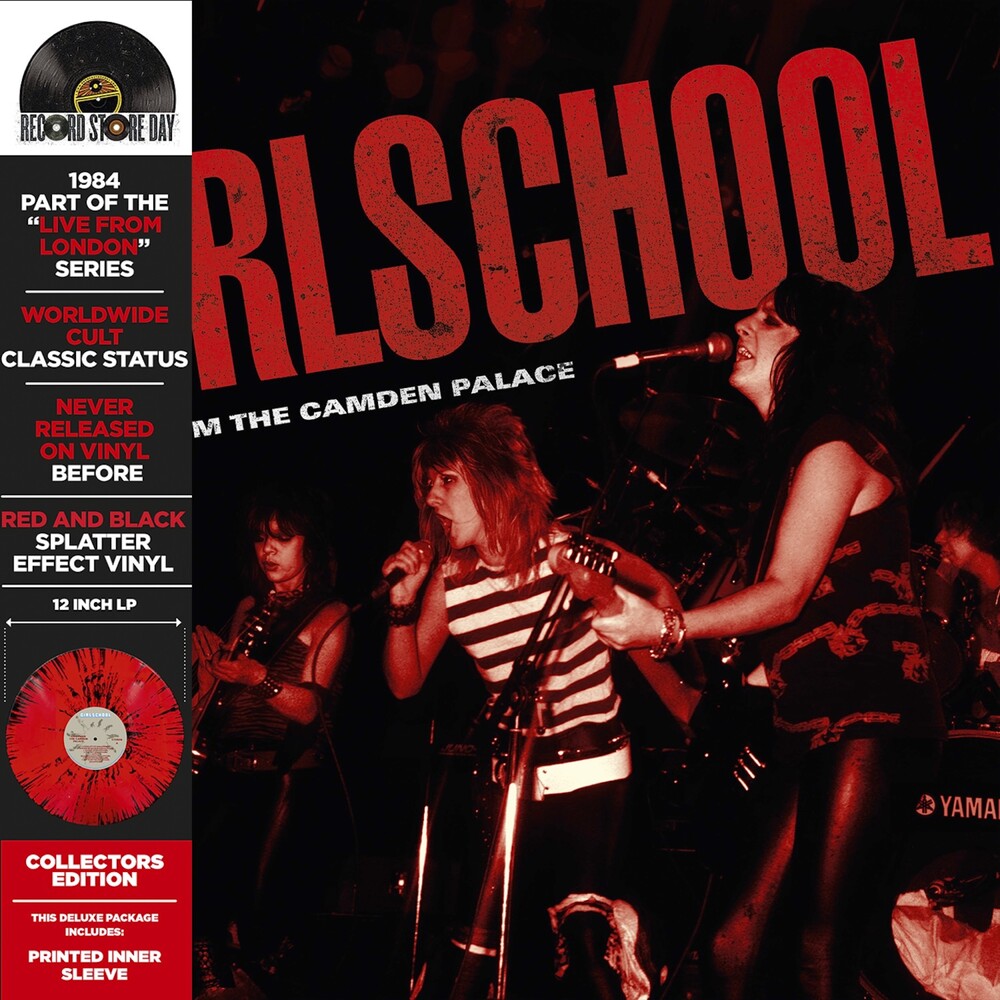 the album cover for Girlschool - Live From The Camden Palace - Red [Colored Vinyl] [Deluxe]