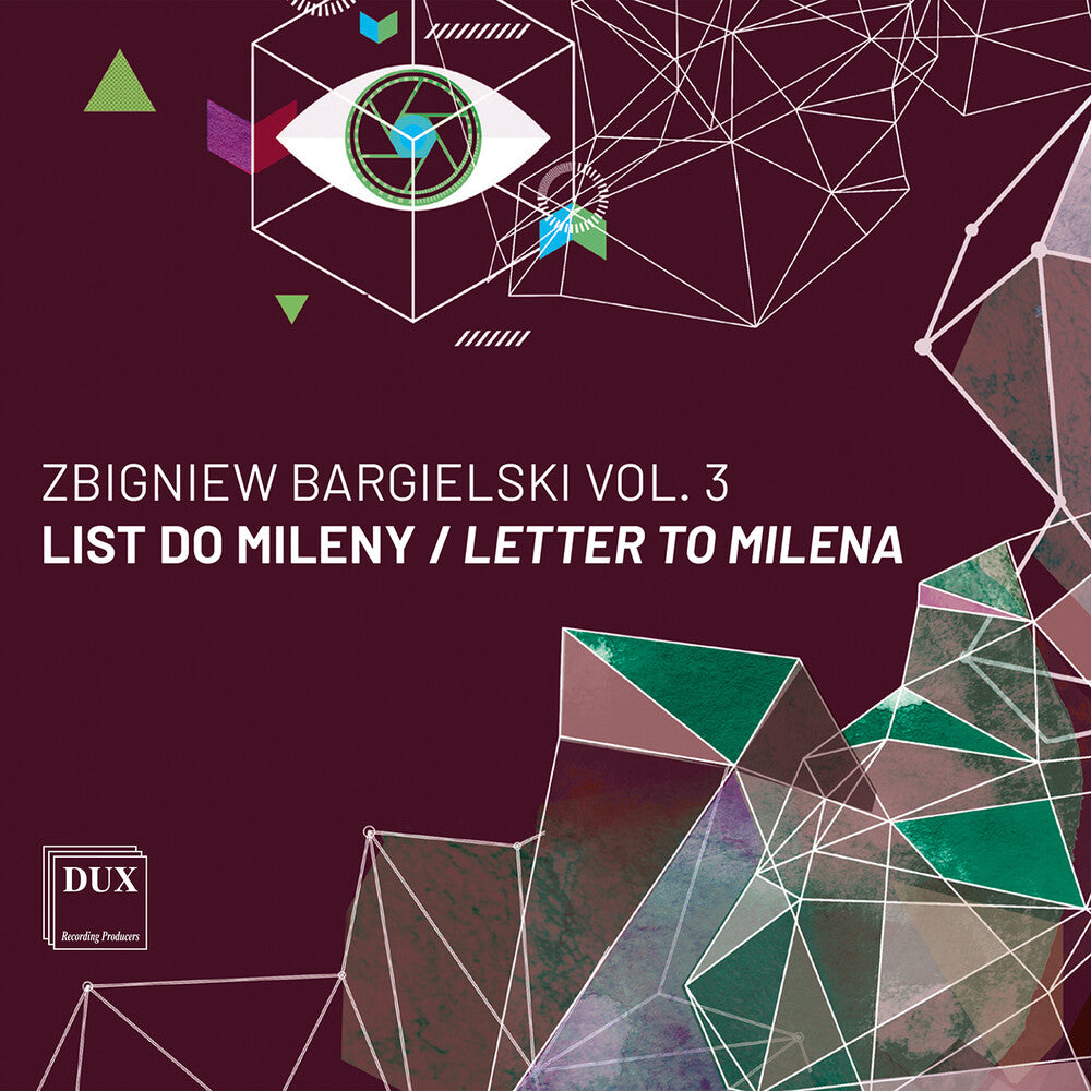 the album cover for Maria Murawska - Bargielski Vol. 3 - Letter To Milena