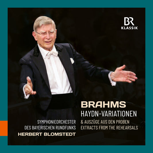 the album cover for Symphonieorchester Des Bayerischen Rundfunks - Blomstedt Conducts & Rehearses Brahms