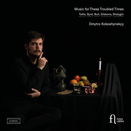 the album cover for Dmytro Kokoshynskyy - Music For These Troubled Times
