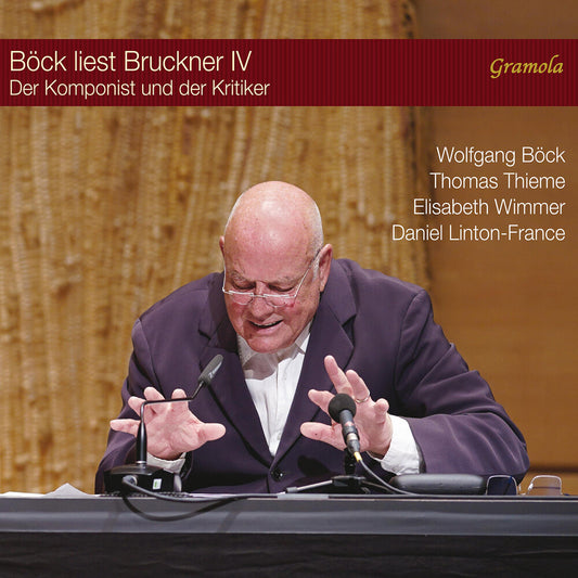 the album cover for Wolfgang Bock - Bock Liest Bruckner Iv