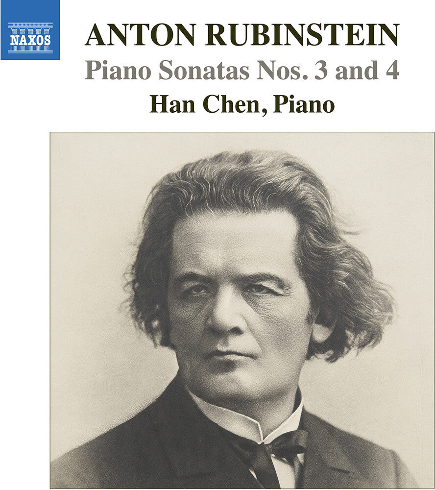 the album cover for Han Chen - Rubinstein: Pno Sons Nos. 3-4