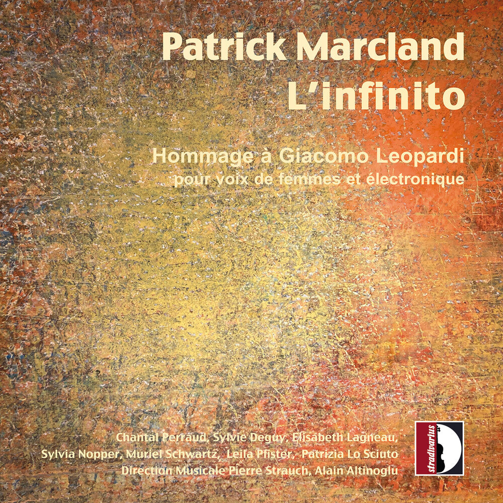 the album cover for Chantal Perraud - Patrick Marcland: L'infinito