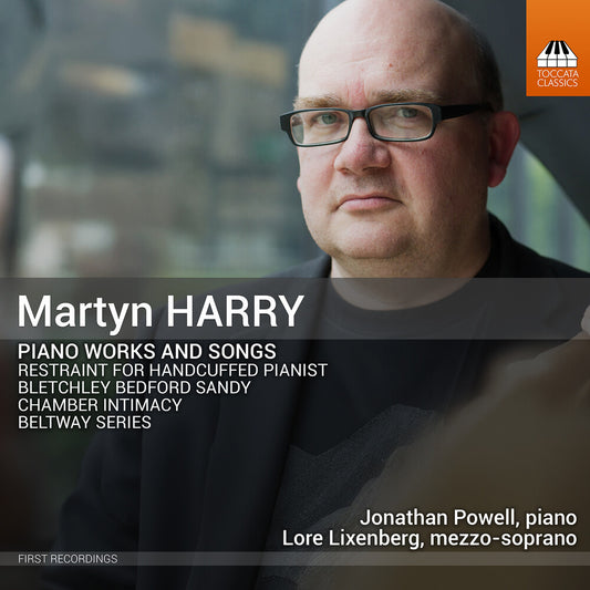 the album cover for Lore Lixenberg - Martyn Harry: Pno Works & Songs