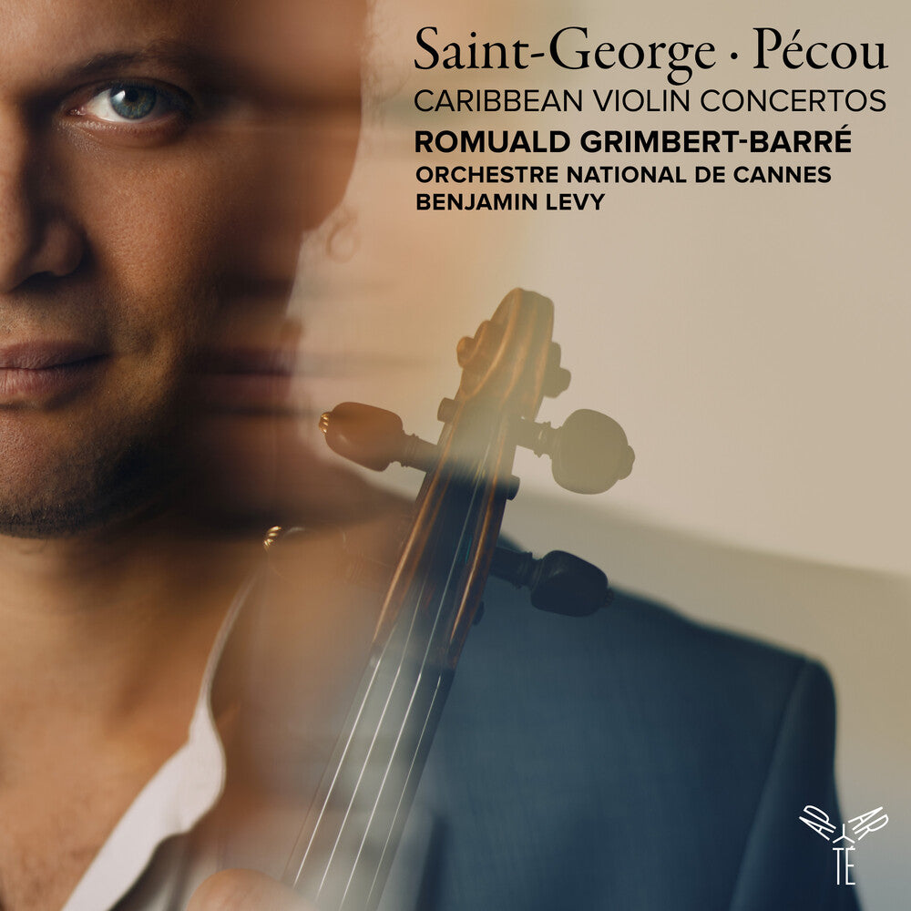 the album cover for Grimbert-Romuald Barre - Saint-George & Pecou: Violin Concertos