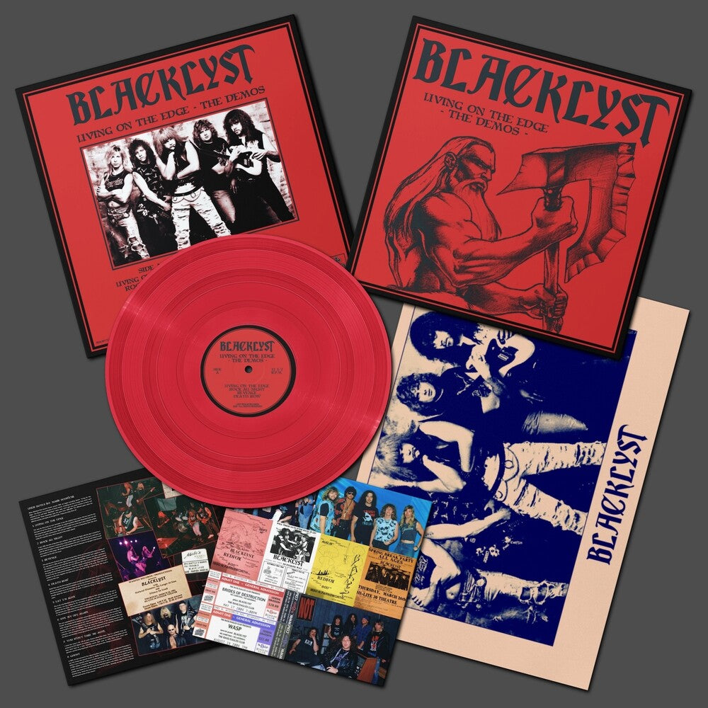 the album cover for Blacklyst - Living On The Edge - Demos [Colored Vinyl]