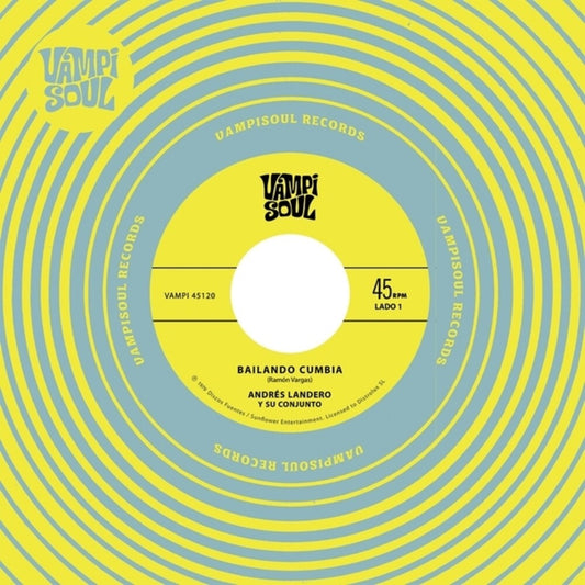 the album cover for Andres Landero  / Su Conjunto - Bailando Cumbia