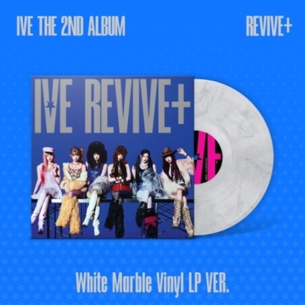 the album cover for IVE - Revive+ (White Marble Vinyl LP Ver.)