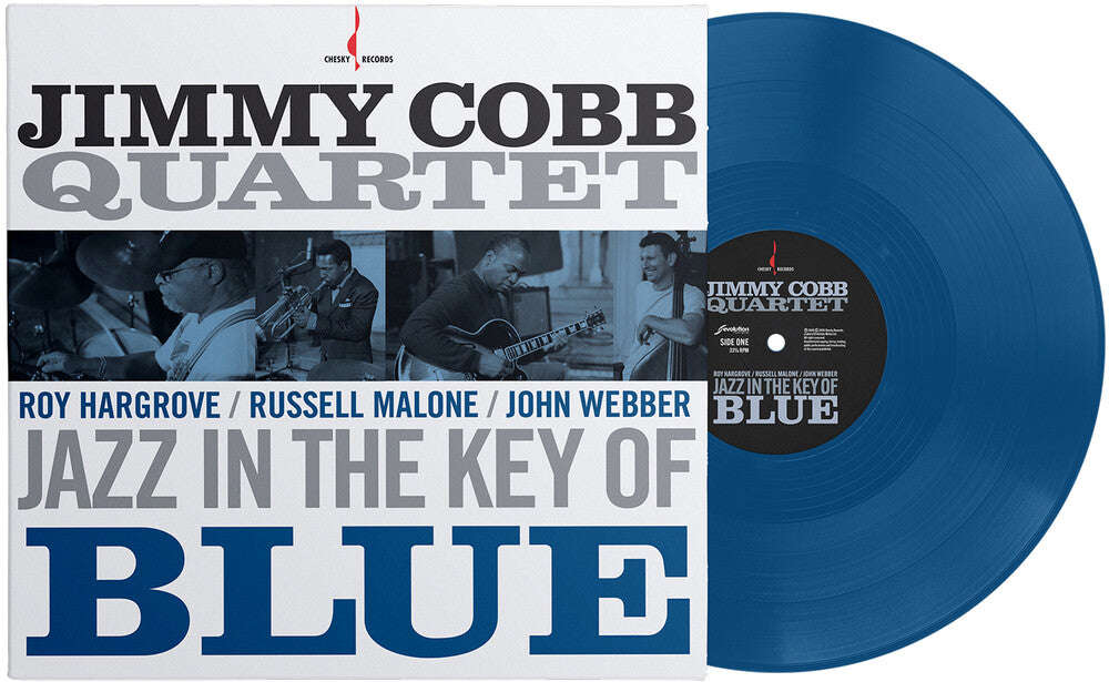 the album cover for Jimmy Cobb - Jazz In The Key Of Blue (Blue) [Colored Vinyl] [Limited Edition] [180 Gram]