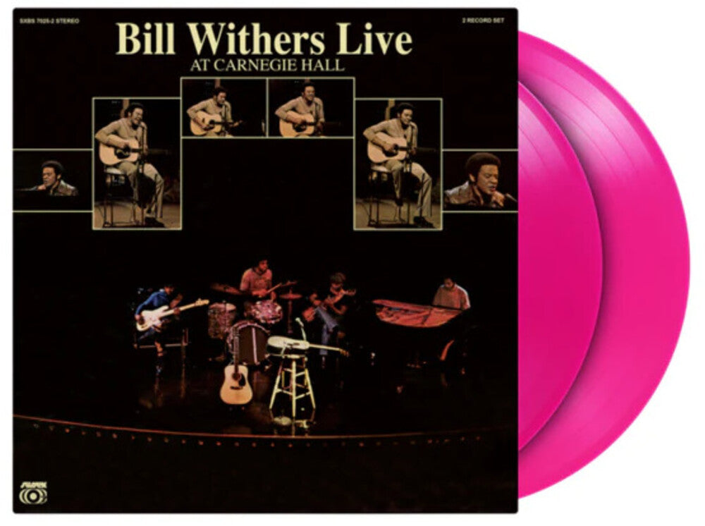the album cover for Bill Withers - Live At Carnegie Hall [Magenta]