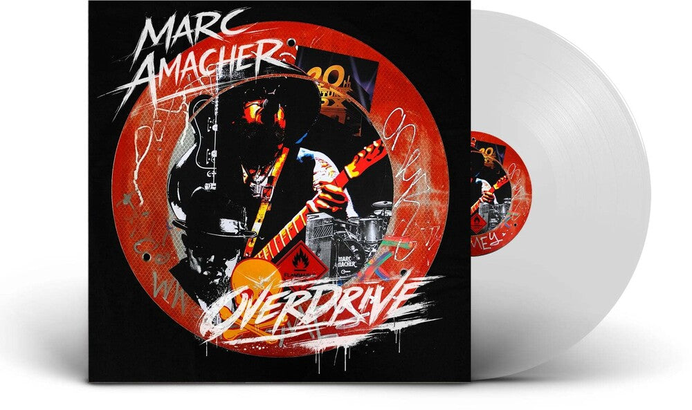 the album cover for Marc Amacher - Overdrive [Colored Vinyl] [Limited Edition] (Wht)