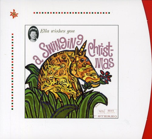 the album cover for Ella Fitzgerald - Ella Wishes You a Swinging Christmas
