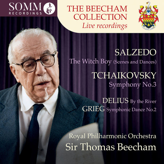 the album cover for Royal Philharmonic Orchestra / Sir Thomas Beecham - Beecham Collection - Salzedo: Witch Boy / Tchaikovsky: Symphony No. 3 / Delius: by the River / Grieg