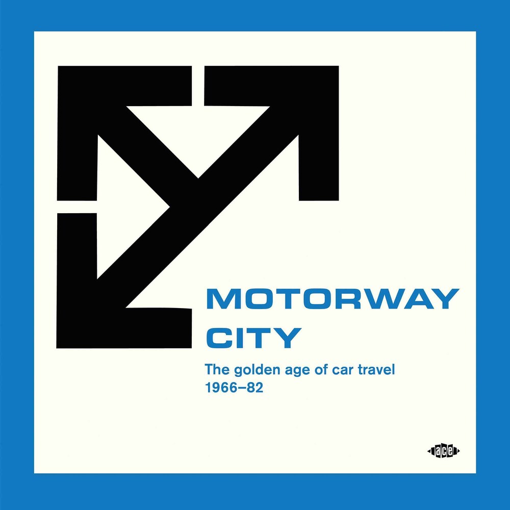 the album cover for Motorway City: Golden Age Of Car Travel 1966-82 - Motorway City: Golden Age Of Car Travel 1966-82