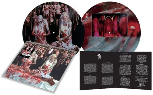the album cover for Cannibal Corpse - Butchered At Birth - Pitcure Disc