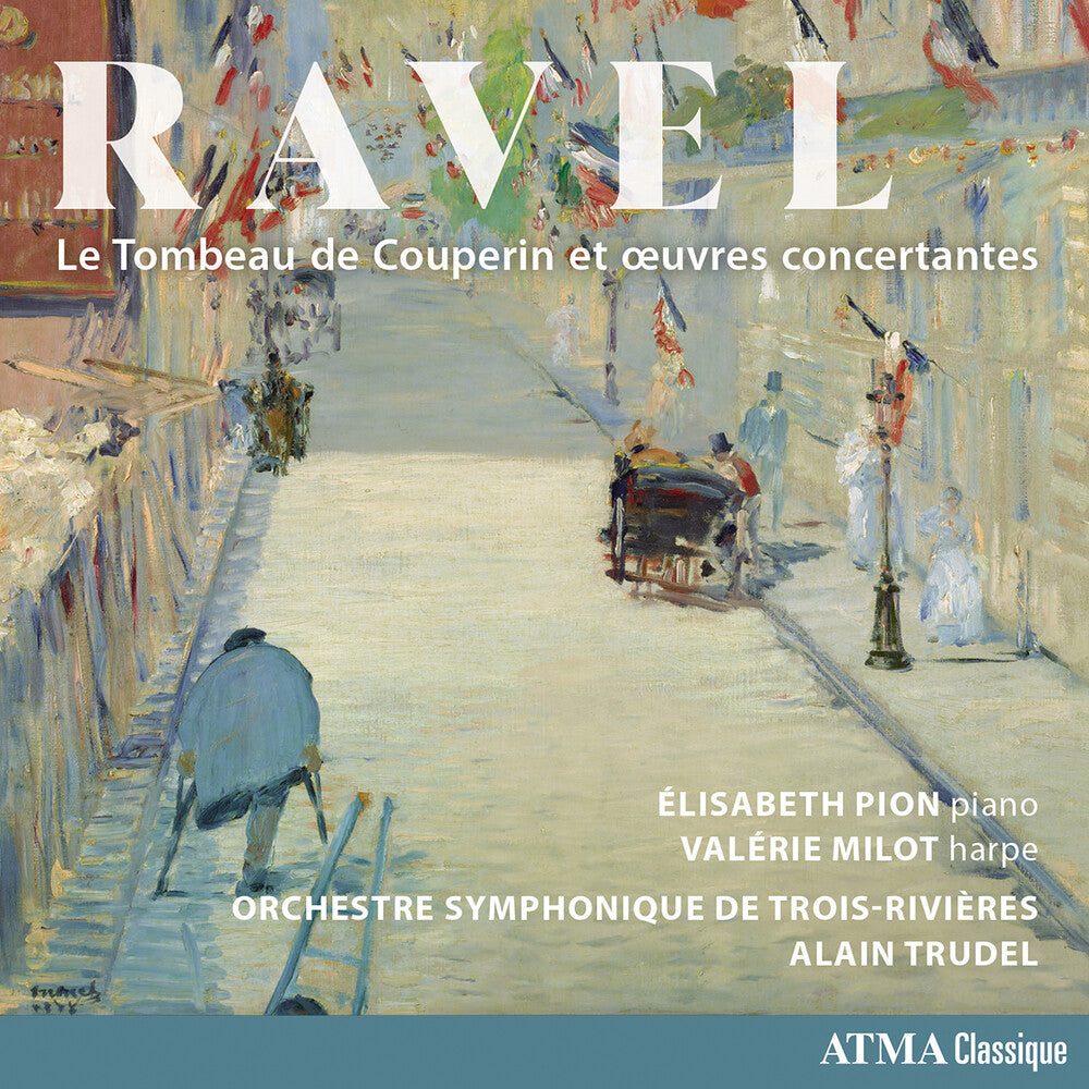 the album cover for Elisabeth Pion - Ravel: Le Tombeau De Couperin Et Oeuvres Concertan