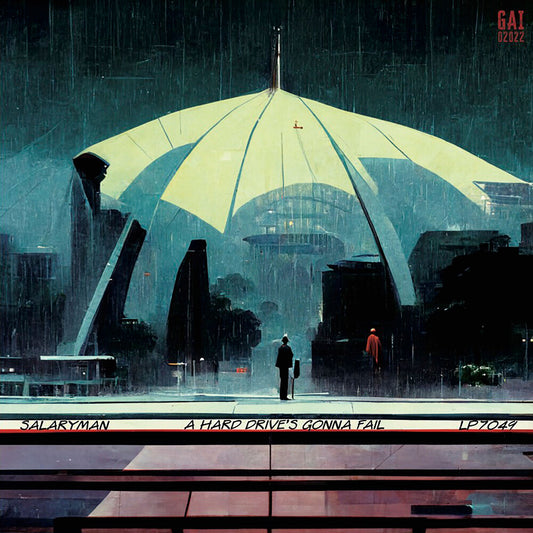 the album cover for Salaryman - Hard Drive's Gonna Fail