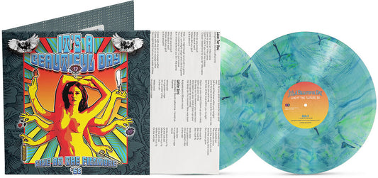 the album cover for It's A Beautiful Day - Live at the Fillmore West 1968 (turquoise Marble Vinyl/2lp)
