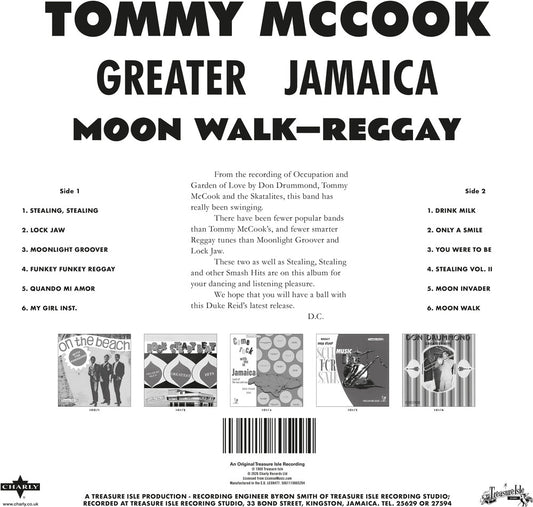 the album cover for Tommy Mccook - Greater Jamaica Moon Walk - Reggay [Deluxe] [Limited Edition]