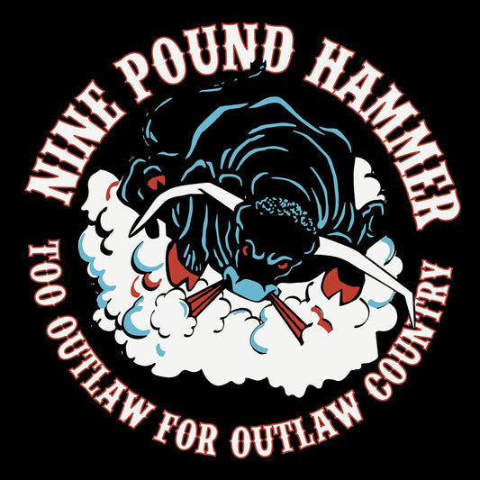 the album cover for Nine Pound Hammer - Too Outlaw For Outlaw Country (10in) [Limited Edition] (Pict)