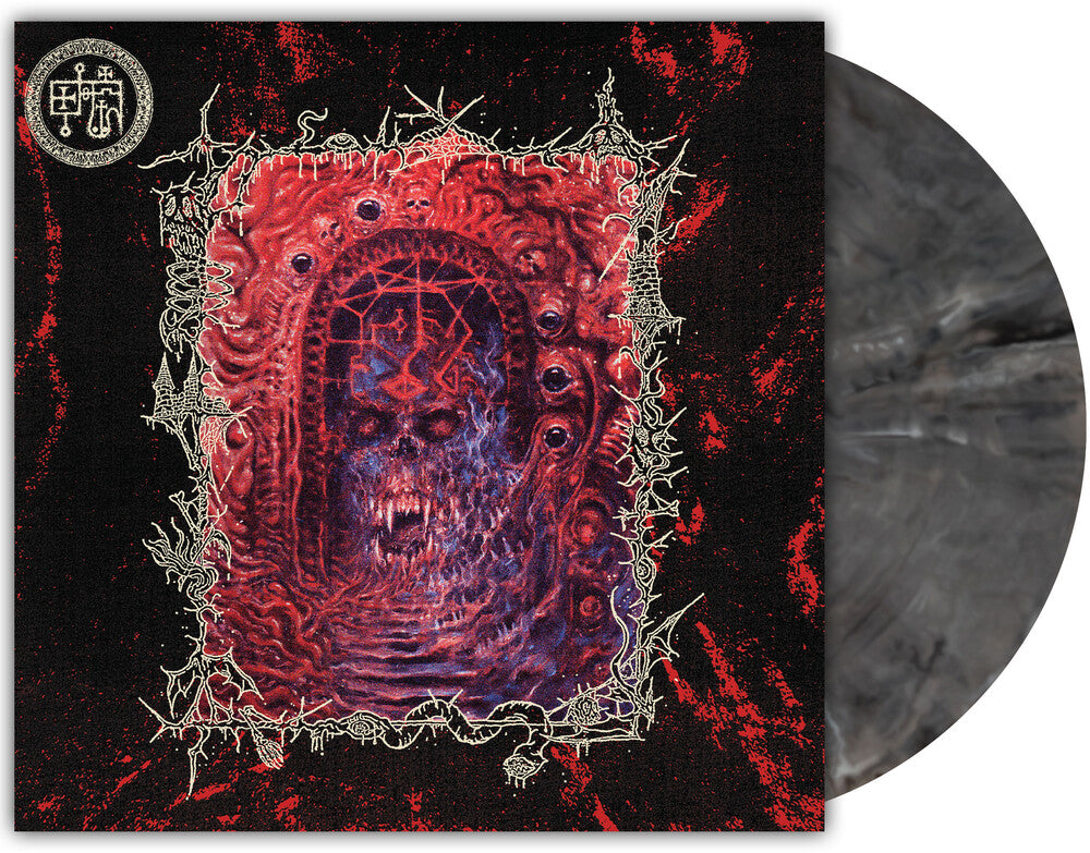 the album cover for Devil Master - Bloody Dreams [Orchard Indie Exclusive Black and White Smoke]