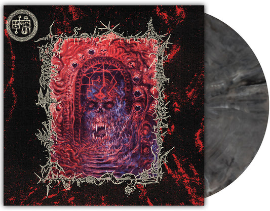 the album cover for Devil Master - Bloody Dreams [Orchard Indie Exclusive Black and White Smoke]
