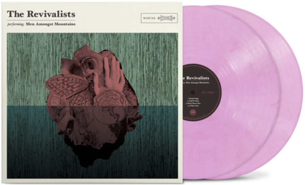the album cover for The Revivalists - Men Amongst Mountains [Indie Exclusive Eco-friendly Lavender Blend]