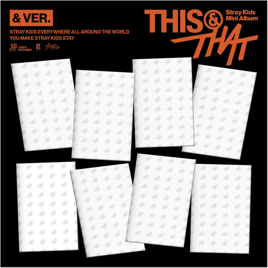 the album cover for Stray Kids - THIS & THAT [& VER.]