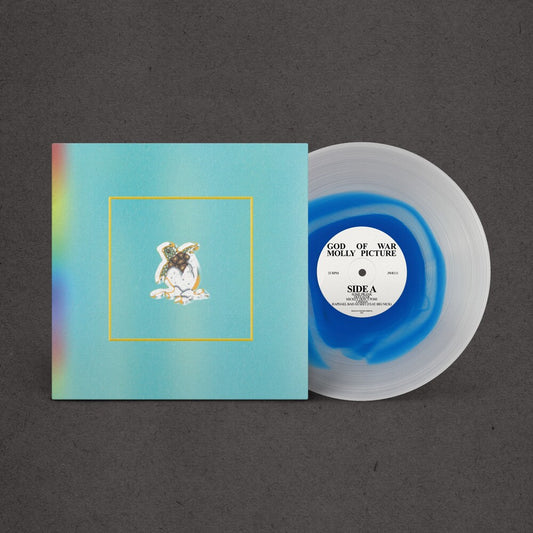 the album cover for God of War - Molly Picture (Blue) [Clear Vinyl]