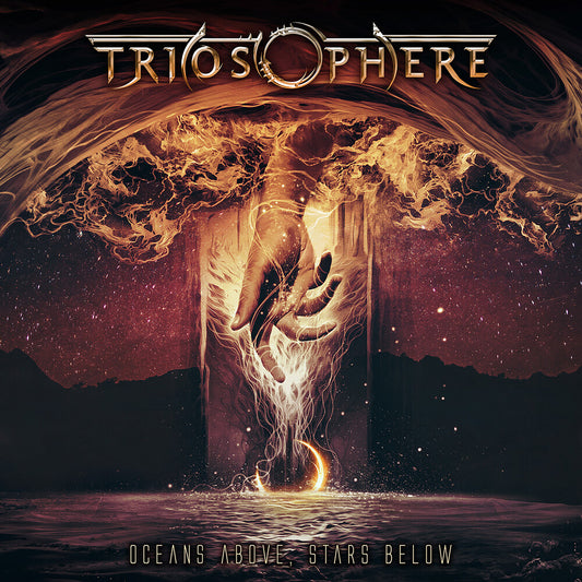 the album cover for Triosphere - Oceans Above/stars Below