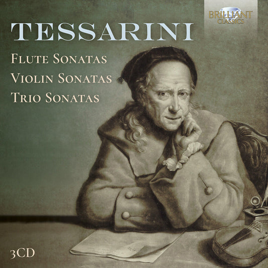 the album cover for Valerio Losito - Tessarini: Flute Sons Vn Sons & Trio Sonatas