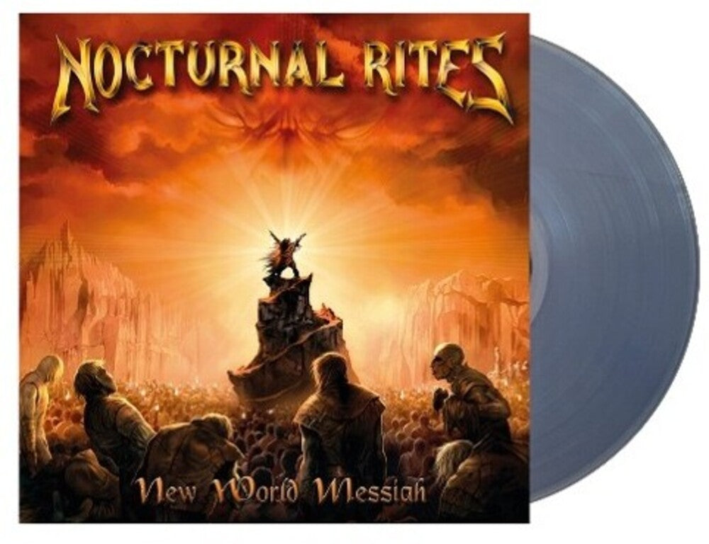 the album cover for Nocturnal Rites - New World Messiah - Clear Vinyl [Clear Vinyl] (Uk)