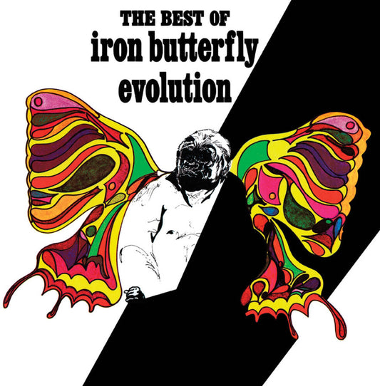 the album cover for Iron Butterfly - Evolution: The Best Of Iron Butterfly [Colored Vinyl] [Limited Edition]