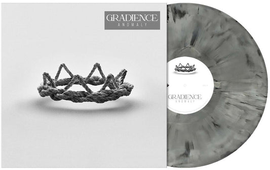 the album cover for Gradience - Anomaly [Grey Black Marbled]