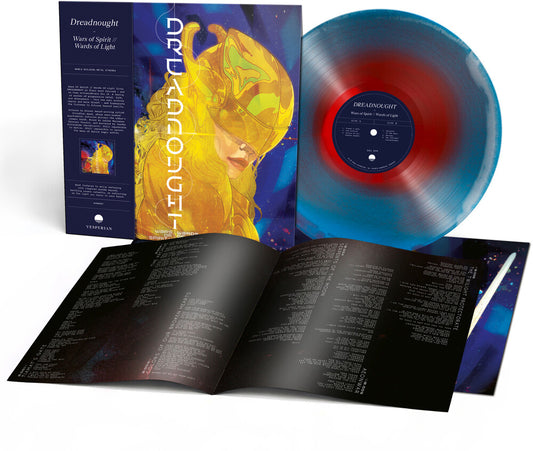 the album cover for Dreadnought - Wars Of Spirit // Wards Of Light [Blue &amp; Crimson Tri-Color Nebula]