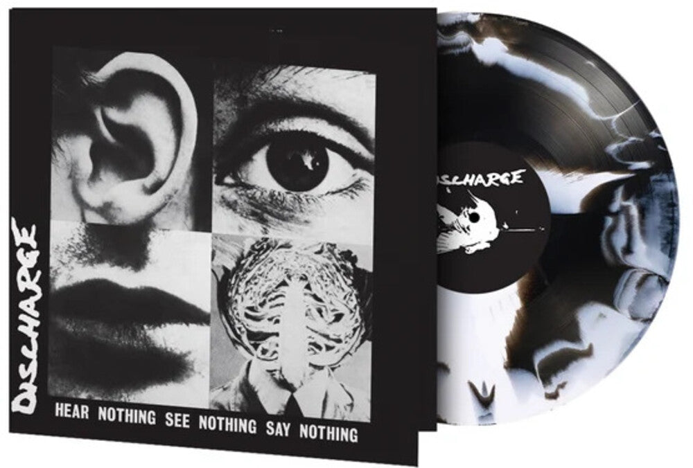 the album cover for Discharge - Hear Nothing See Nothing Say Nothing (Blk) [Colored Vinyl]