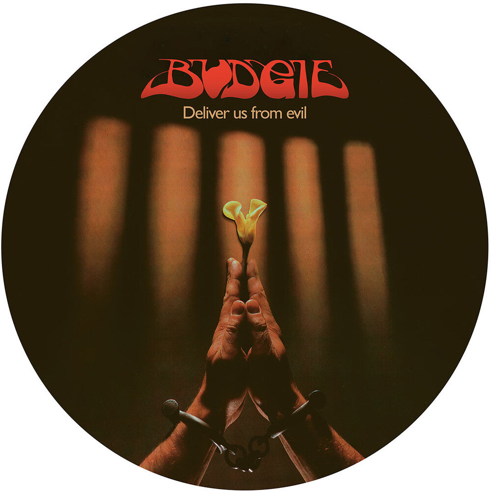 the album cover for Budgie - Deliver Us From Evil - Picture Disc (Pict) (Uk)